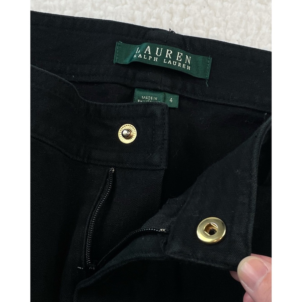 LAUREN RALPH LAUREN • Green Label Black Ankle-Cut Trousers, 4 - Picture 9 of 12